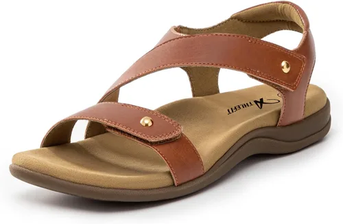 Miniatura 10 de Athlefit Sandalias ortopédicas cómodas para mujer con soporte de arco ajustable para caminar sandalias ortopédicas casuales
