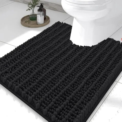 Miniatura 10 de Smiry Alfombras de Baño 24x16 pulgadas, Alfombras de Baño de Chenilla Extra Suaves y Absorbentes, Respaldo de Goma Antideslizante, Lavable a Máquina