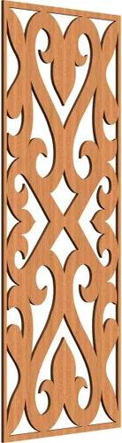 Miniatura 68 de Keene Paneles de pared decorativos de madera con calado, 9 3/8 pulgadas de ancho x 24 3/8 pulgadas de alto x 1/4 de alto, roble rojo rojo (Red Oak)