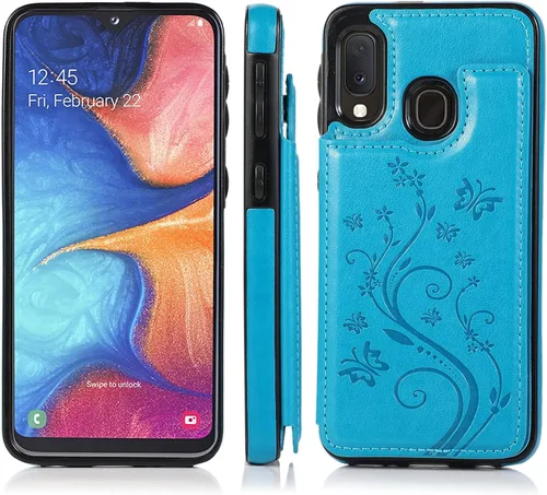 Miniatura 4 de Funda de teléfono para Samsung Galaxy A10e/A20e con protector de pantalla de vidrio templado y tarjetero con soporte para tarjetero, accesorios