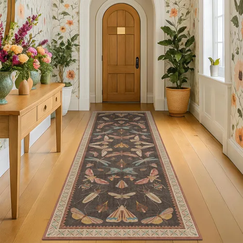 Miniatura 23 de Hazo Haus Alfombra de Baño Bohemia Lavable 2x3, Alfombras Pequeñas para Cocina, Tocador, Puerta Principal Entrada Interior, Antideslizante Pelo Bajo