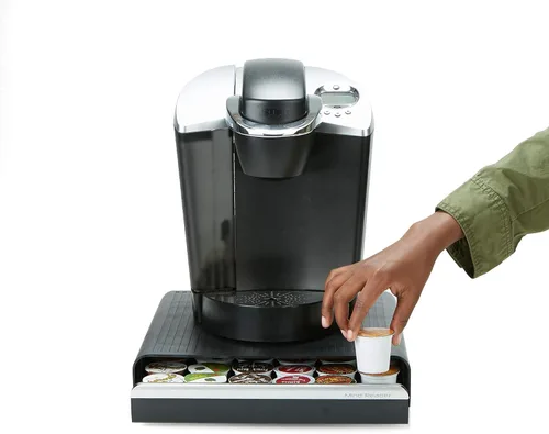 Miniatura 4 de Mind Reader "Hero único Serve monodosis de café cajón de almacenamiento, Holds 36 K-Cup, 42 CBTL/Verismo/ Dolce Gusto, Negro