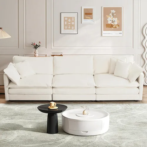 Miniatura 35 de SoarFlash Sofá modula, de felpilla, posición de en medio, beige