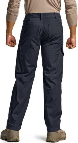 Miniatura 2 de CQR Men's Flex Ripstop Tactical Pants, Water Resistant Stretch Cargo Pants, Lightweight EDC Hiking Work Pants