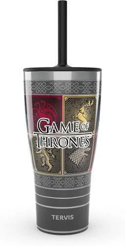 Miniatura 13 de Tervis Vaso aislado de doble pared de Game of Thrones House Sigils hecho en Estados Unidos, mantiene las bebidas frías y calientes, 16 onzas, clásico