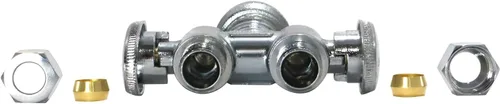 Miniatura 4 de Válvula recta de compresión OD - Ajuste a presión de 1/2" x Dual 3/8" ODComp. - Certificado según las normas NSD ANSI61