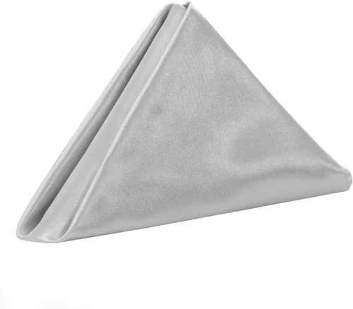 Miniatura 25 de YOUR CHAIR COVERS - Servilletas de tela de gran tamaño de satén dorado de 20 pulgadas con dobladillo – Servilletas elegantes y reutilizables