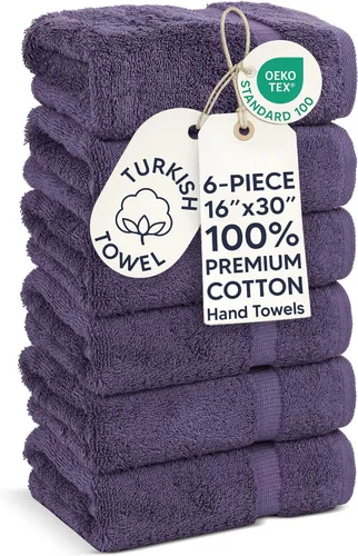 Miniatura 30 de Chakir Turkish Linens - Toallas turcas de 100% algodón, suaves y absorbentes (4 paños, color gris)