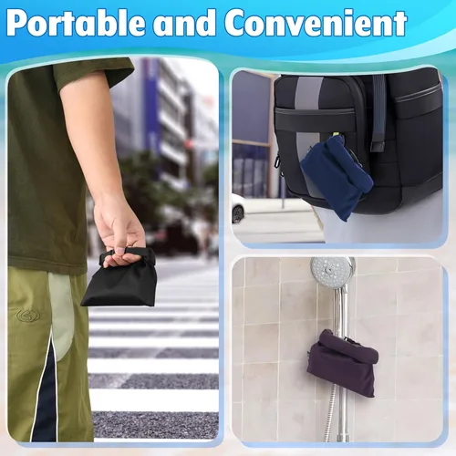 Miniatura 6 de Cosmos Bolsa seca impermeable de 3 piezas, mini bolsa impermeable portátil, bolsa de almacenamiento pequeña enrollable para viajes al aire libre