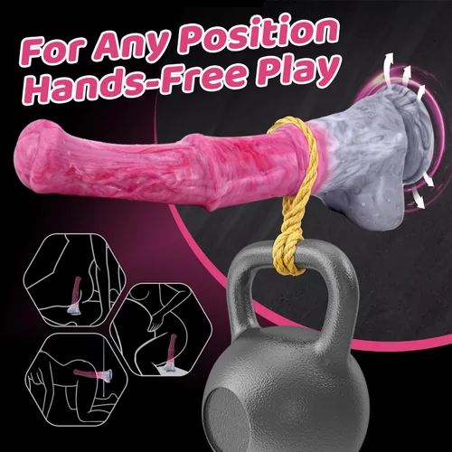 Miniatura 4 de Consolador de caballo realista de silicona, consolador anal monstruo de 12 pulgadas de largo y grueso, juguete sexual anal con ventosa, juguete
