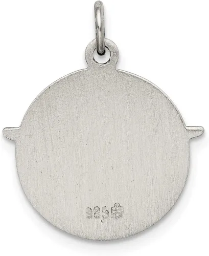 Miniatura 4 de Medalla de plata de ley envejecida estilo QC5906 0709in 0748in