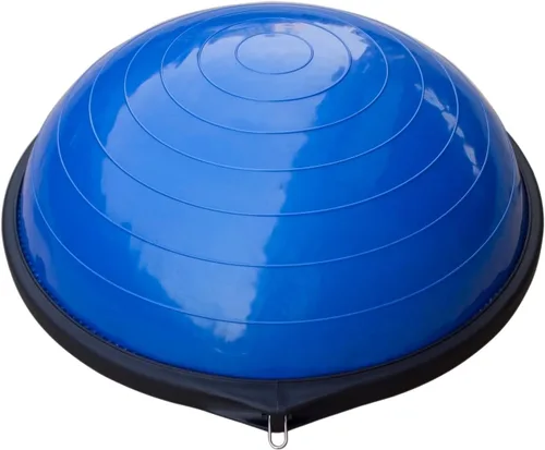 Miniatura 5 de Entrenador de equilibrio de media pelota de yoga de 23 pulgadas, fitness, pilates, ejercicio de fuerza, entrenamiento, gimnasio, fuerza central