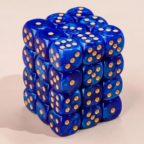 Miniatura 4 de 36 piezas de paquete de dados de 12 mm de 6 caras MINI, juego de dados de patrón de perla, dados estándar de 6 caras para Yahtzee, Bunco o enseñanza