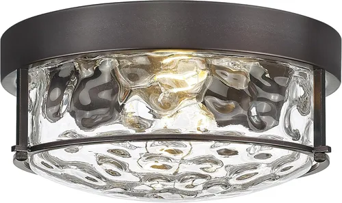 Miniatura 7 de FEMILA Lámpara de techo de 12 pulgadas, luz empotrada de 2 luces para dormitorio, cocina, comedor, pasillo, entrada, acabado dorado de latón