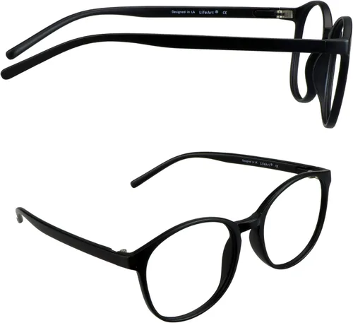 Miniatura 6 de Gafas presbíopicas multifocales progresivas redondas vintage, gafas de luz anti-azul., Negro