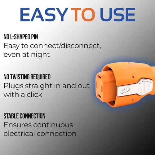 Miniatura 4 de SmartPlug Cable de alimentación Shore de 50 amperios, cable marino de 50 A, 125 V/250 V, accesorios para RV, extremo de alimentación Marina Park