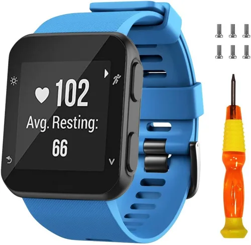 Miniatura 14 de NotoCity Correa de reloj de repuesto de silicona suave para Garmin Forerunner 35, compatible con Forerunner 35 Smartwatch
