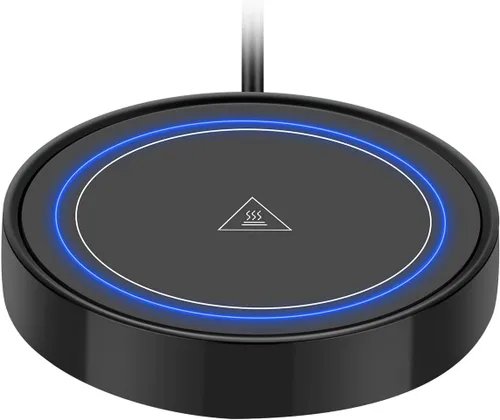 Calentador de taza de café, calentadores de bebidas eléctricos para uso en escritorio de oficina y hogar, posavasos inteligente con termostato para