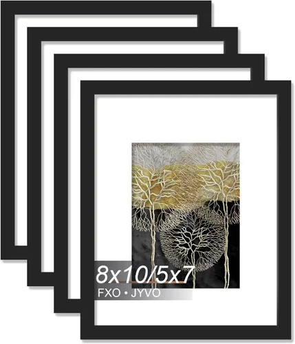 Miniatura 52 de Fxojyvo Marco de Fotos de 4x6, Muestra Foto de 3.5x5 con Paspartú o 4 x 6 Sin Paspartú, Liviano y de Alta Transparencia Marco de 4 por 6 para Pared