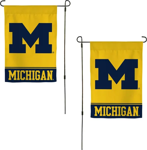 Miniatura 14 de Desert Cactus Bandera de jardín de la Universidad de Michigan UM – 19 x 12 pulgadas, bandera de Michigan Wolverines, para exhibición al aire libre