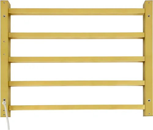 Miniatura 6 de 5 Barras Calentadores de Toallas de Lujo Montados en la Pared Estante de Toallas Calentado, Calentador de Toallas para Baño con Temporizador