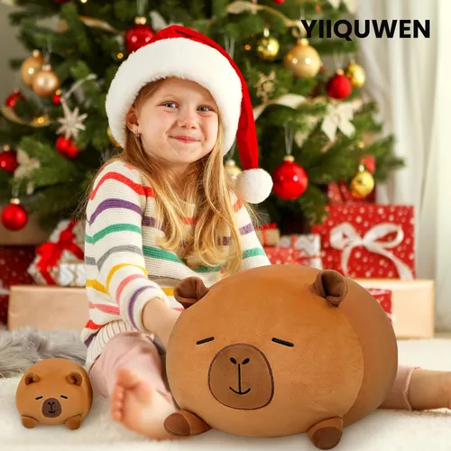 Miniatura 6 de Gato Negro de Peluche Lindo Gato de Peluche Suave con 4 Almohadas Navideñas, de Acción de Gracias, Cumpleaños para Niñas, Niños, Niños Decoración