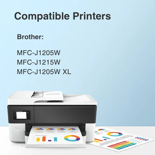Miniatura 2 de Cartuchos de tinta compatibles LC404 para impresora Brother de repuesto para impresoras Brother LC404 para impresora Brtoher MFC-J1205W MFC-J1215W