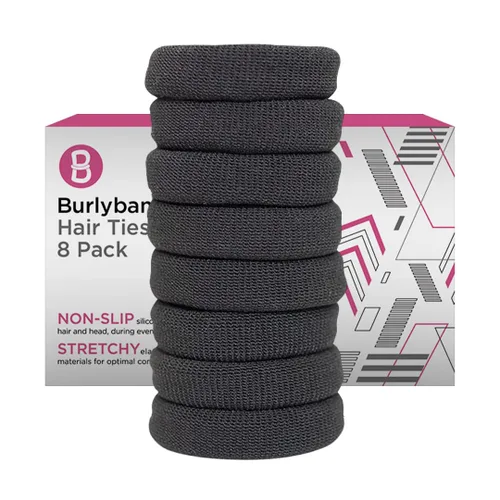 Miniatura 10 de Burlybands Lazos Grandes para Cabello para Cabello Grueso, Pesado o Rizado - Antideslizantes, Sin Daño, Coleteros Sin Costuras para Cola de Caballo