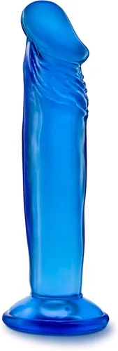 Miniatura 7 de Blush B Yours Sweet n Small - Consolador realista de 6 pulgadas con ventosa - Azul - Pene del punto G para pegging, estimulación anal y vaginal
