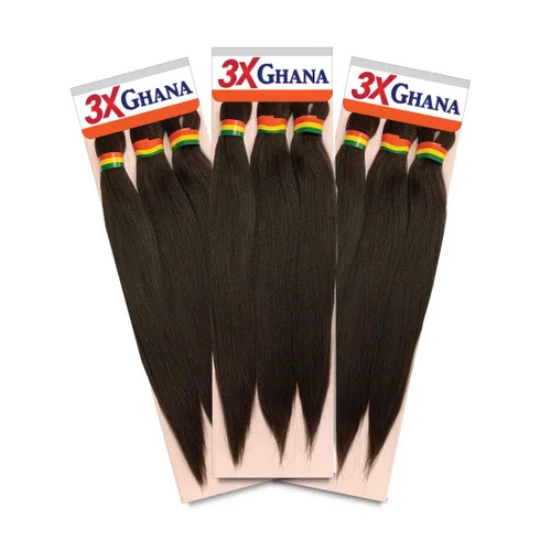 Miniatura 9 de REALISTIC - Paquete múltiple. Trenzas preestiradas X-Pression 3X Ghana de 60 pulgadas 100% Kanekalon Fácil de trenzar, sin nudos, alimentación