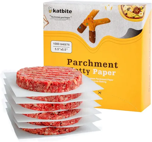 Miniatura 12 de Katbite - Hojas de papel pergamino de 12x16 pulgadas con líneas de cuadrícula, papel para hornear precortado, antiadherente y resistente, papel