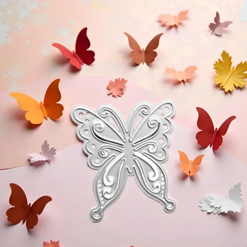Miniatura 7 de Troqueles de corte de mariposa de metal DIY Scrapbooking artista corte metal troqueles plantillas Scrapbooking capas troqueles troquelado plantillas