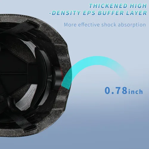 Miniatura 7 de Casco de Bicicleta para Adultos - Cascos de Bicicleta para Hombres y Mujeres - con Luces Traseras LED - Casco Ajustable Estilo Gorra de Béisbol