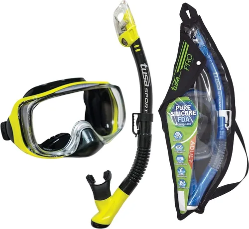 Miniatura 9 de TUSA Máscara de purga 3D Imprex Sport para adultos Fishtail Blue (con bolsa reutilizable)