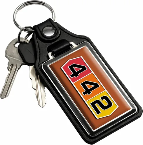 Miniatura 16 de Brotherhood Car Key Chain for Cutlass - Classic Models Keychain for Men and Women Gift Key Ring Azul alpino