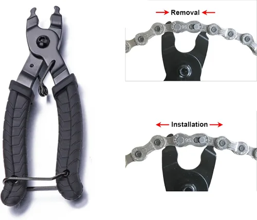 Miniatura 5 de Kit de herramientas universal para cadena de bicicleta con disyuntor de bicicleta, alicates de cadena principal, comprobador de cadena para Kit
