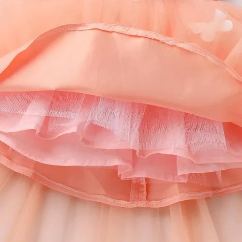 Miniatura 6 de Vestido de mariposa para niña pequeña, sin mangas, vestido de tul de mariposa, vestidos de cumpleaños, concursos de boda, fiesta, vestidos altos