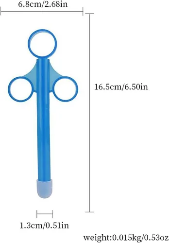 Miniatura 5 de Magik Aplicadores vaginales tubo lubricante personal aplicador de lubricante tirador de jeringas (1 paquete, negro)