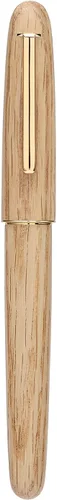 Miniatura 3 de Jinhao 9036 - Pluma estilográfica de madera natural hecha a mano, punta extrafina, color roble