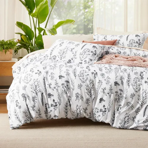 Miniatura 14 de Bedsure Funda de edredón tamaño Queen – Juego de funda de edredón reversible a cuadros con cierre de cremallera, juego de ropa de cama de 3 piezas
