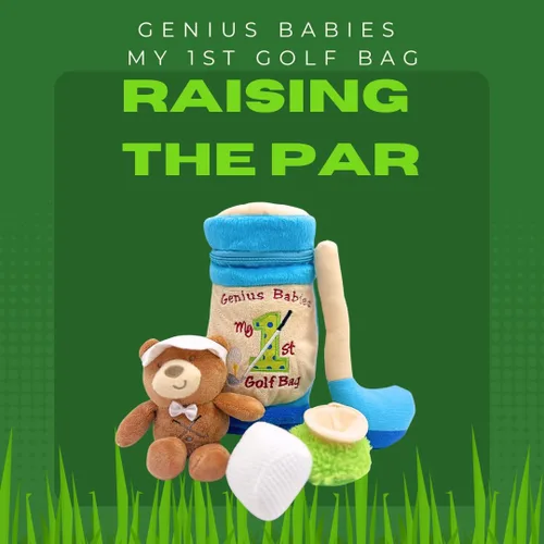 Miniatura 7 de My First Baby - Bolsa de golf para bebé, juego de cinco piezas con miniclub, bola, camiseta, oso de peluche, mini bolsa, ligera, tamaño perfecto