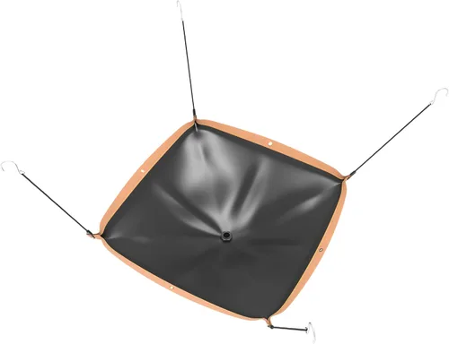 Miniatura 2 de Tredre Desviador de fugas de techo, tela Oxford 420D resistente, lona desviadora de fugas de techo con manguera de drenaje de 10 pies, caqui, 3 x 3