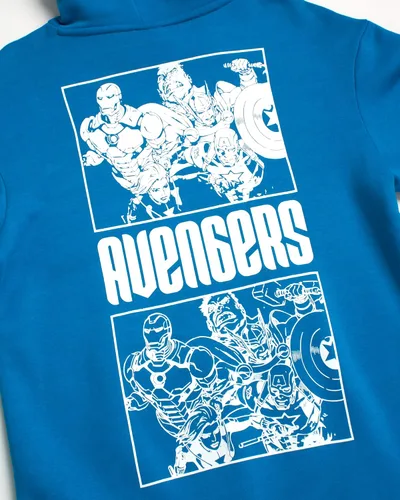 Miniatura 4 de Marvel Sudadera con capucha de vellón Avengers para hombre, Capitán América, Hulk, Iron Man, Spider-Man, Venom