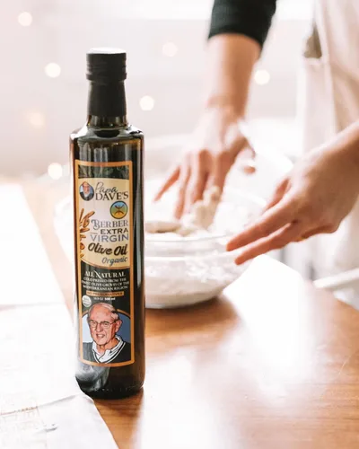 Papa Dave's Aceite de oliva virgen extra orgánico certificado por USDA, contiene polifenol primero prensado en frío, aceite de oliva rico