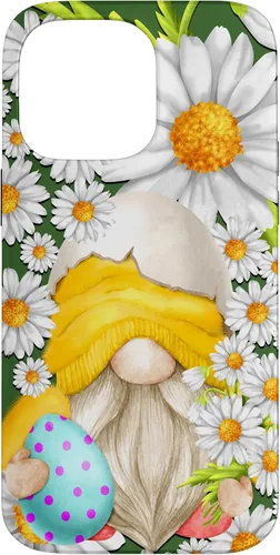 Miniatura 21 de iPhone 16 Easter Chick Gnome Graphic For Women Floral Daisy Flower Case