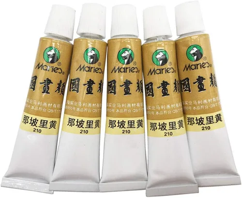 Miniatura 32 de Easyou Dibujo de acuarela de tubos de color de pintura china de gran tamaño de Marie's 0.4 fl oz* 5pcs No. 302 Scarlet