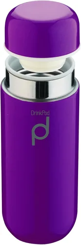 Miniatura 11 de Drinkpod Grunwerg HCF-200P - Frasco de cápsula aislada al vacío, acero inoxidable, rosa, 6.8 fl oz