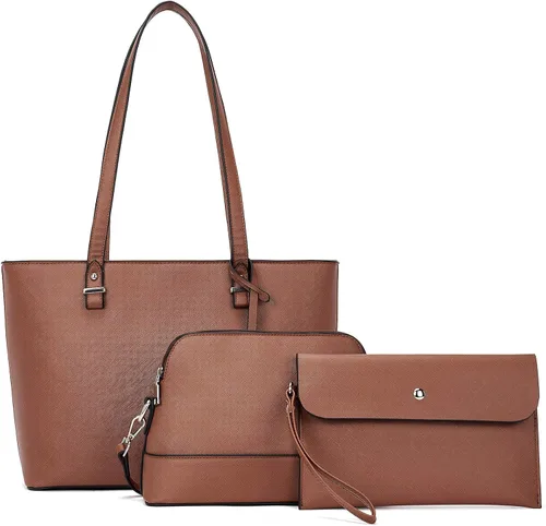 BROMEN Bolsos de mano de cuero de diseñador para mujer bolsos y bolsos de hombro de gran capacidad M Bolso de mano