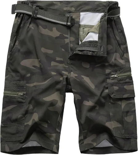 Miniatura 7 de Jessie Kidden - Pantalones cortos para hombre, estilo informal, para exteriores, con cintura expansible, ligeros, impermeables, de secado rápido