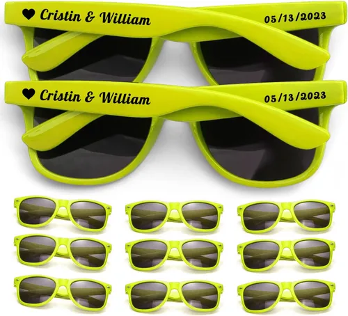 Miniatura 14 de Gafas de sol personalizadas para recuerdos de fiesta de boda, gafas de sol personalizadas a granel para hombres, padrinos de boda, adultos y mujeres